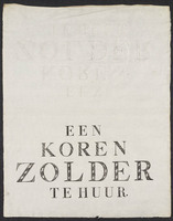 TvB G 3558
<br/>
Een korenzolder te huur.
<br/>
<em>Anoniem NL (19de eeuw)</em>